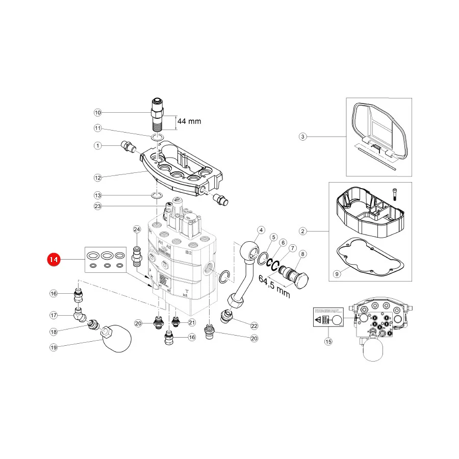 Claas - CL0011403890 - Loader Seal Kit