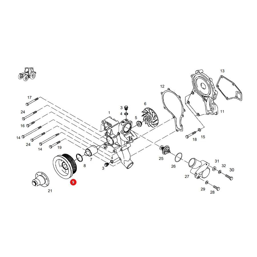 Enpaco Europe - F824200610010.02 - Fendt Water Pump