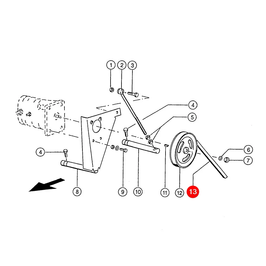 Gates - 0201109D - Claas Hydraulic Pump V-Belt