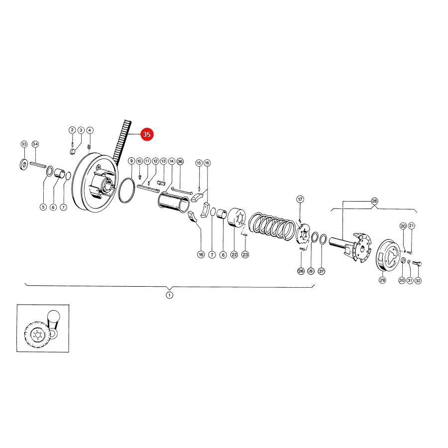 Gates - 1413201 - Claas Travel Variator V-Belt