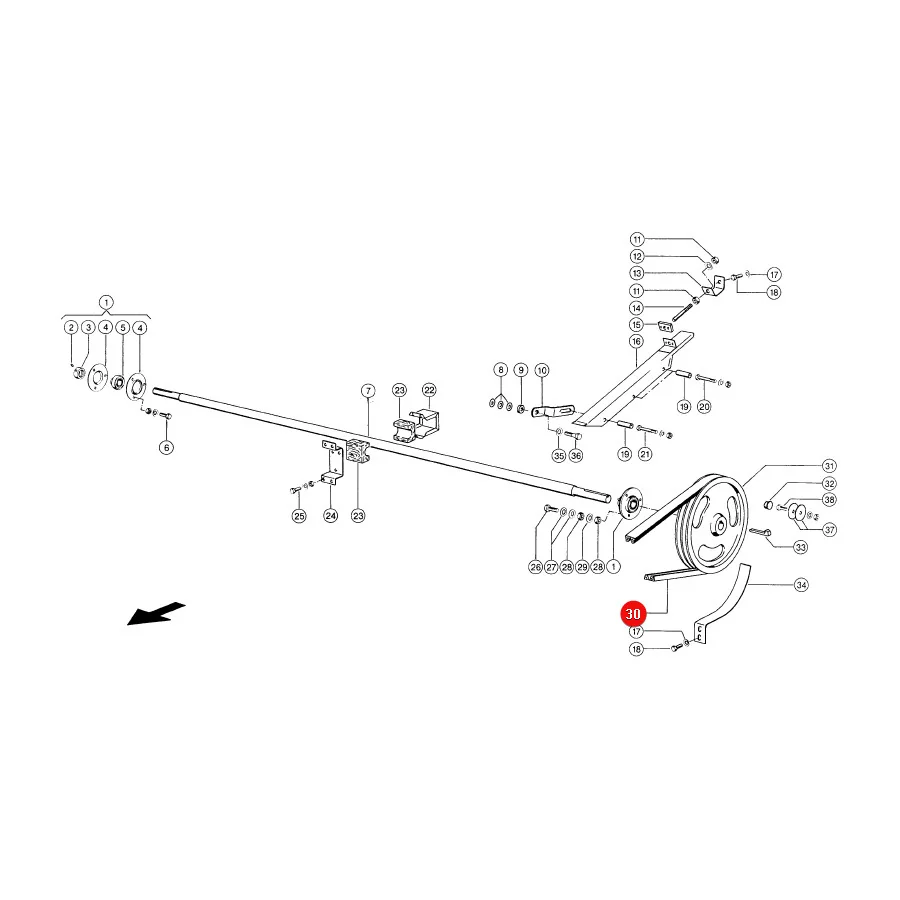 Gates - 1423198 - V-Belt Threshing Drum Drive Claas