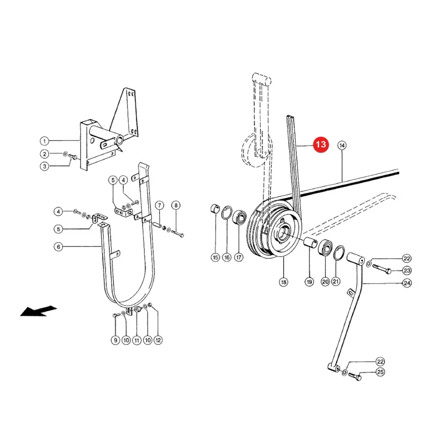 Gates - 1423216 - V-Belt Separation Drive Claas