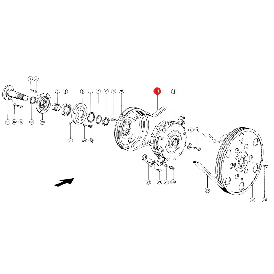 Gates - 1423224 - V-Belt Threshing Drum Drive Claas