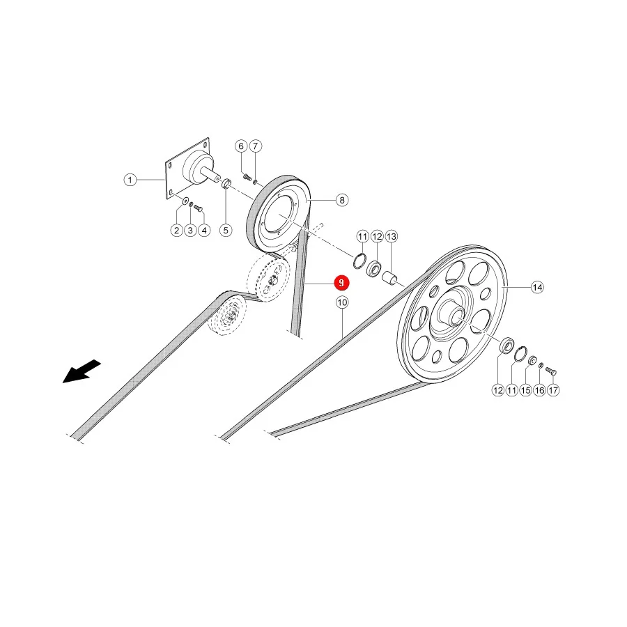 Gates - 1423470 - Claas Drive Belt For Sieves