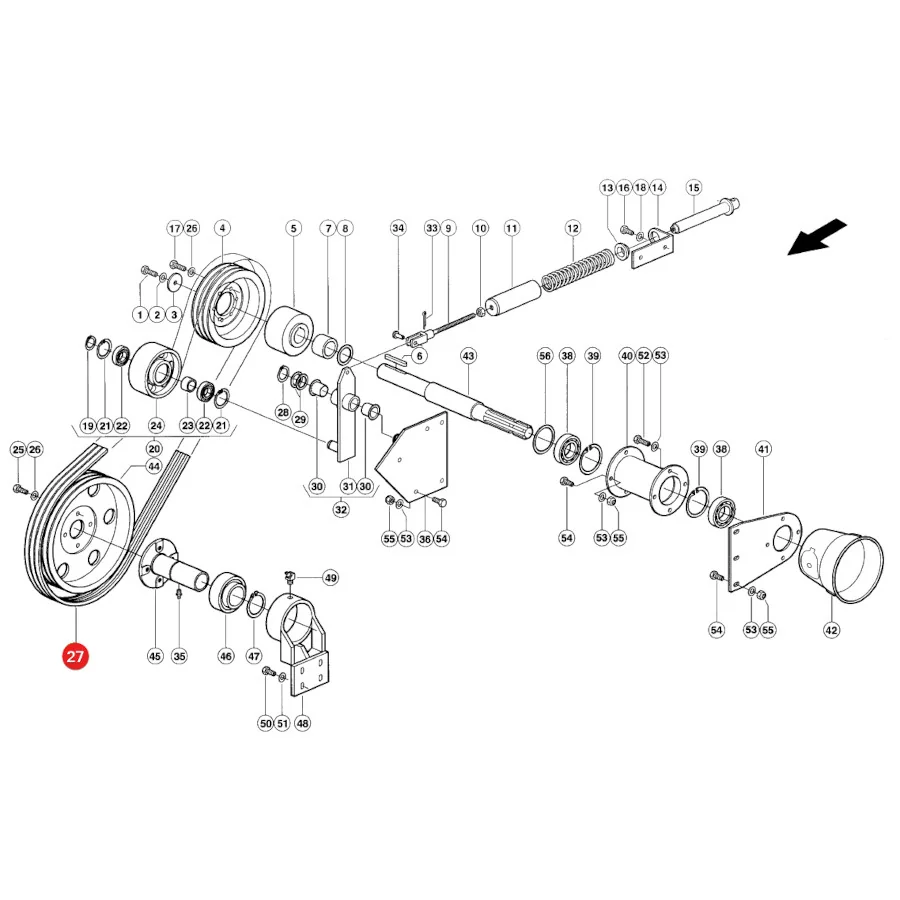 Gates - 1424253 - V-Belt Claas 0009867001