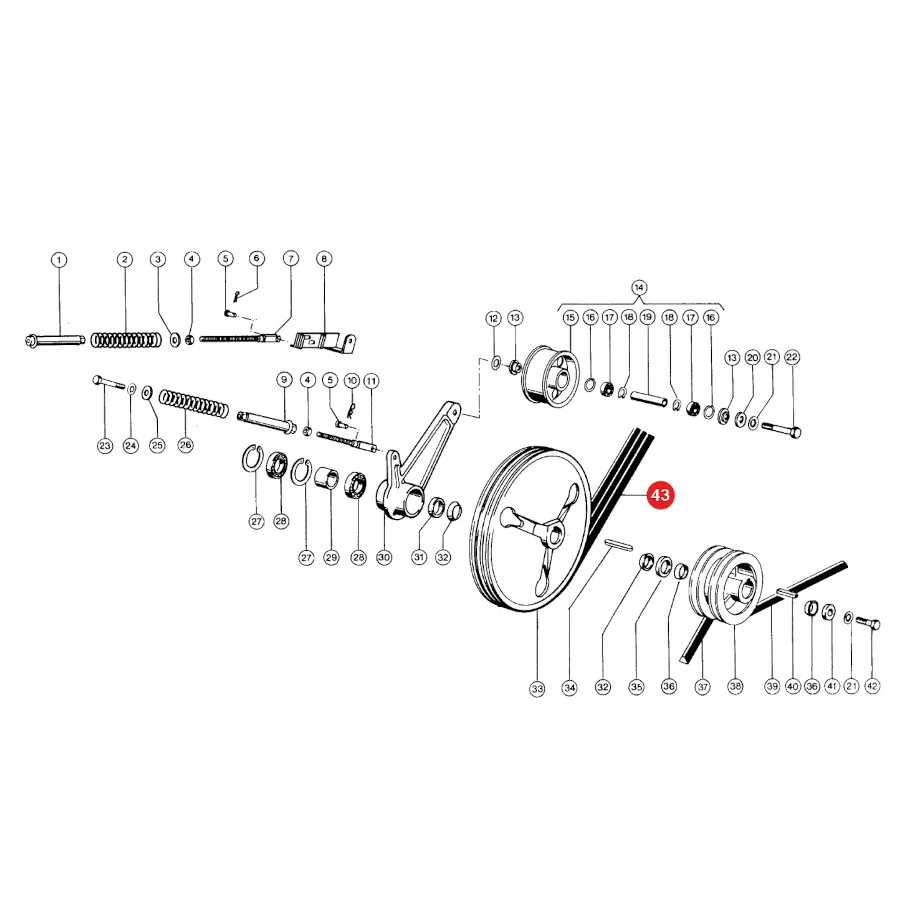 Gates - 1424398 - Thresher Drive V-Belt
