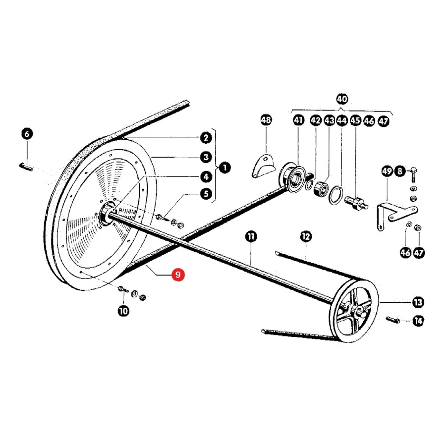Gates - 1430488 - Claas Inclined Feeder V-Belt