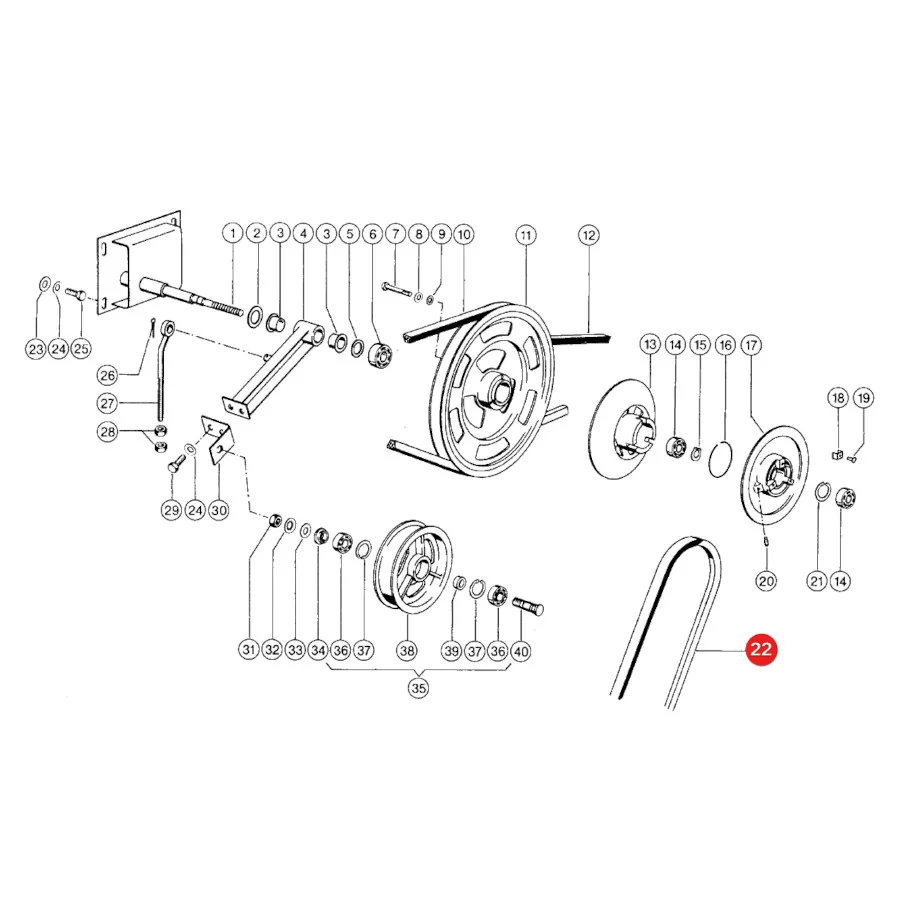 Gates - 1459293 - Claas Variator Belt