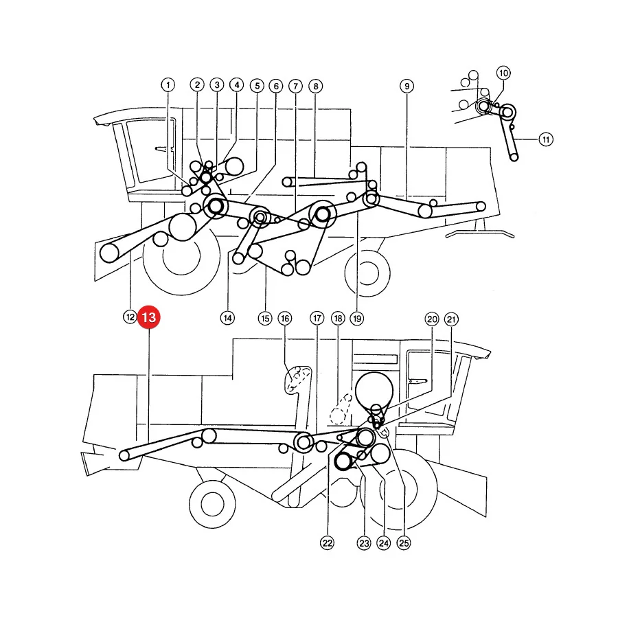 Gates - 1602631 - Claas Straw Chopper V-belt