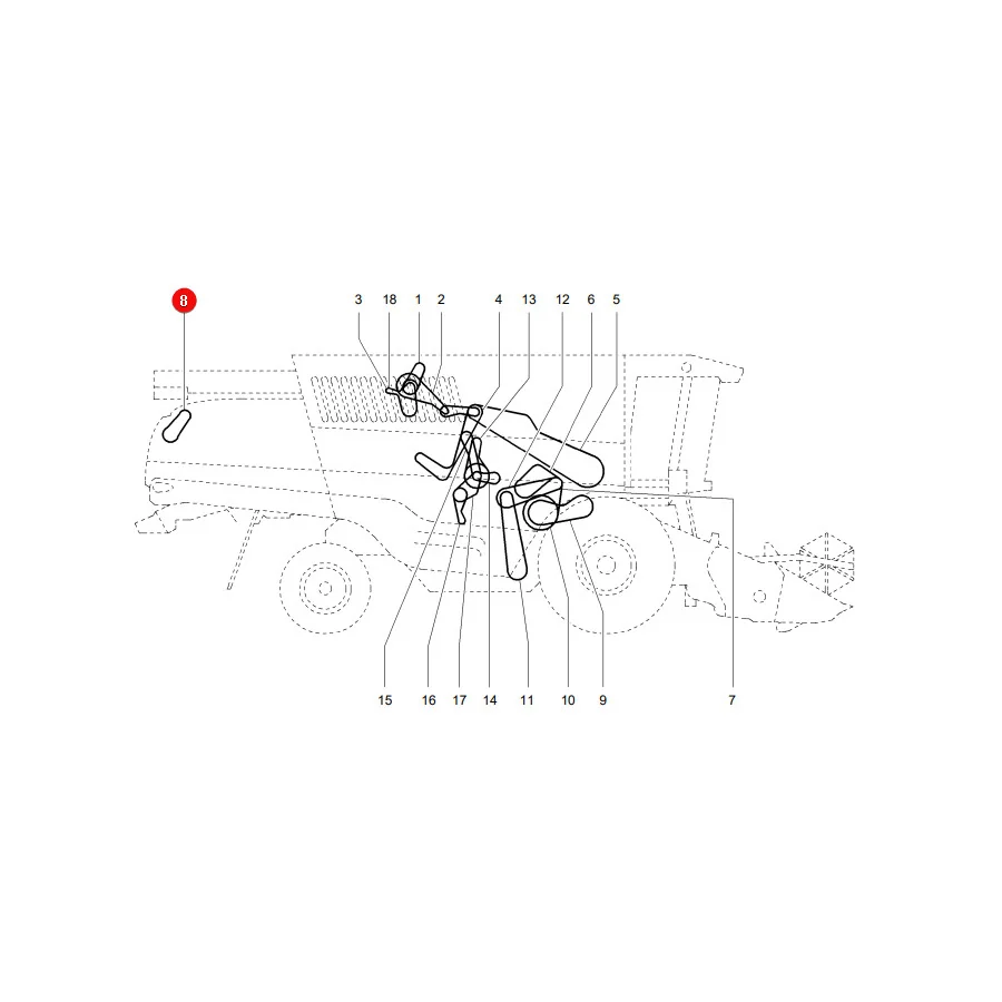Gates - 715190 - V-Belt for Variator Massey Ferguson