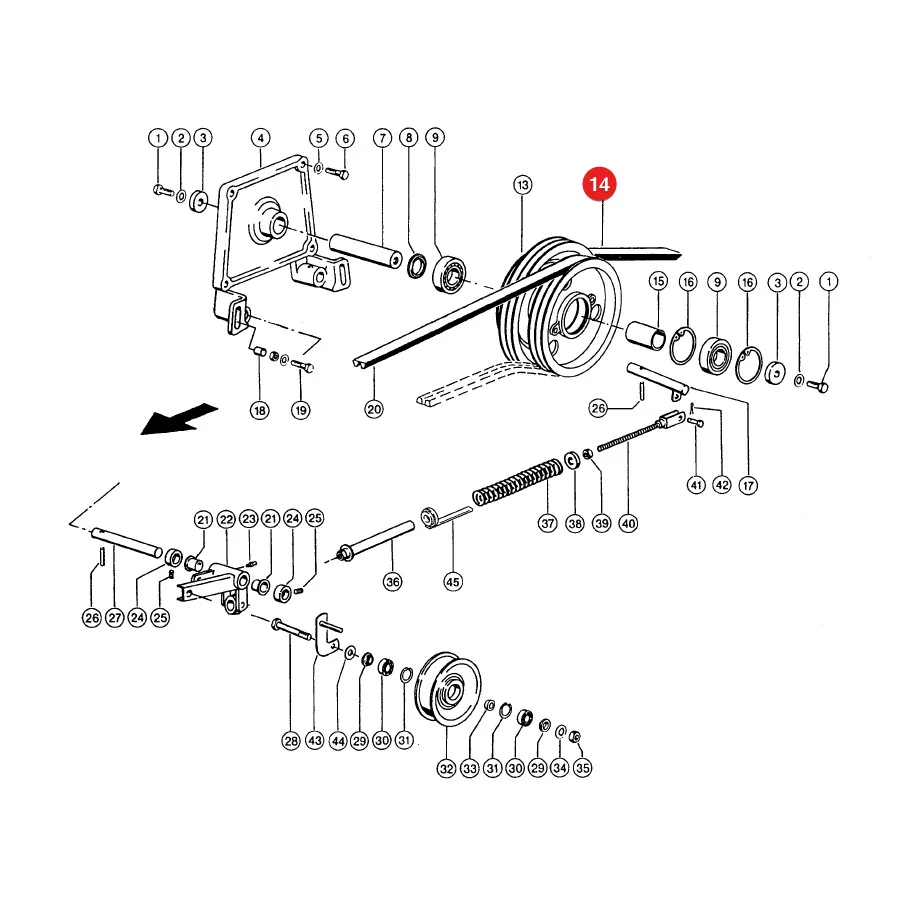 Gates - 749828.26 - Claas Straw Discharge Belt 0007498280