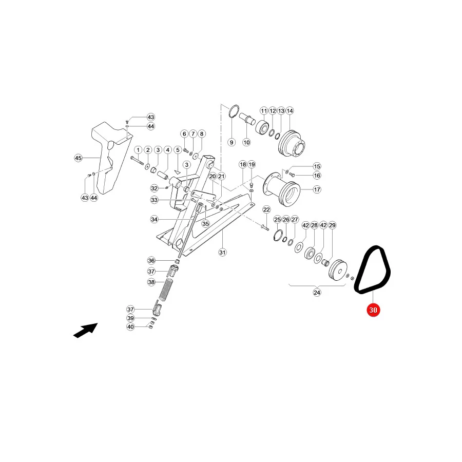 Gates - B76318 - Toothed Fan Drive Belt
