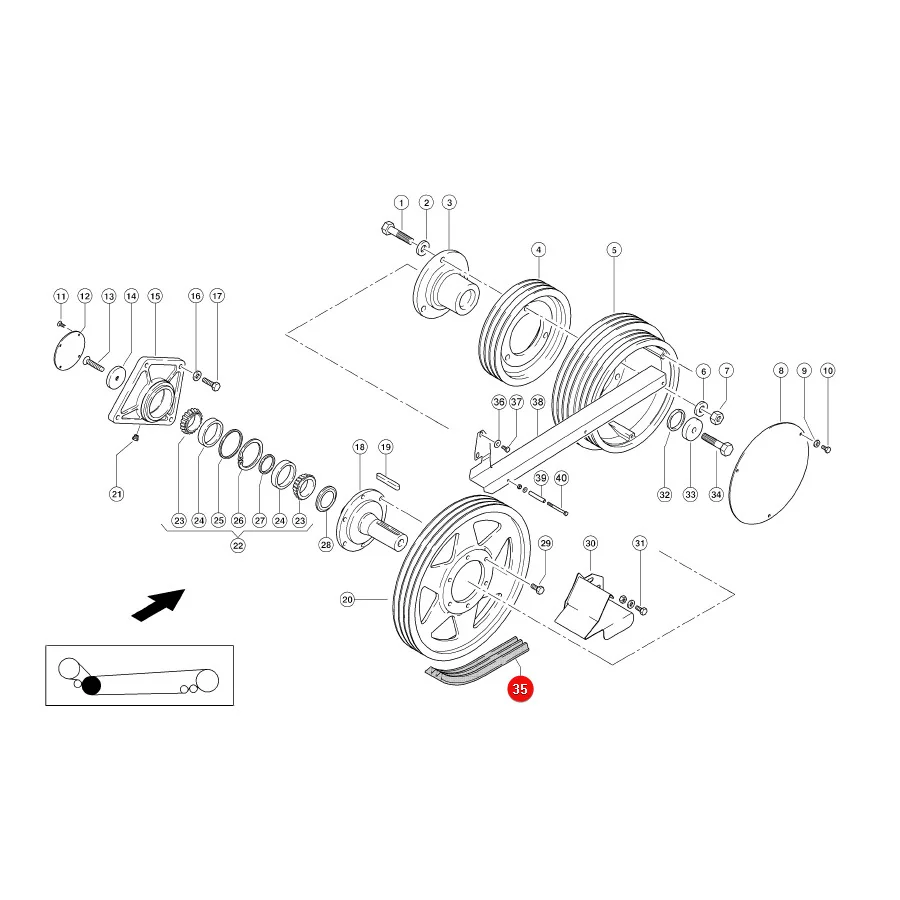 Gates - GA1424647 - Separation Drive V-Belt