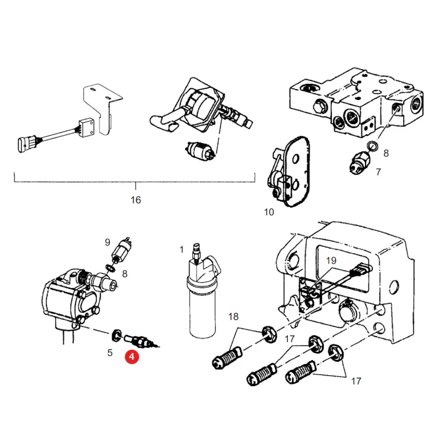Granit - 60706004 - Oil Temperature Sensor Fendt