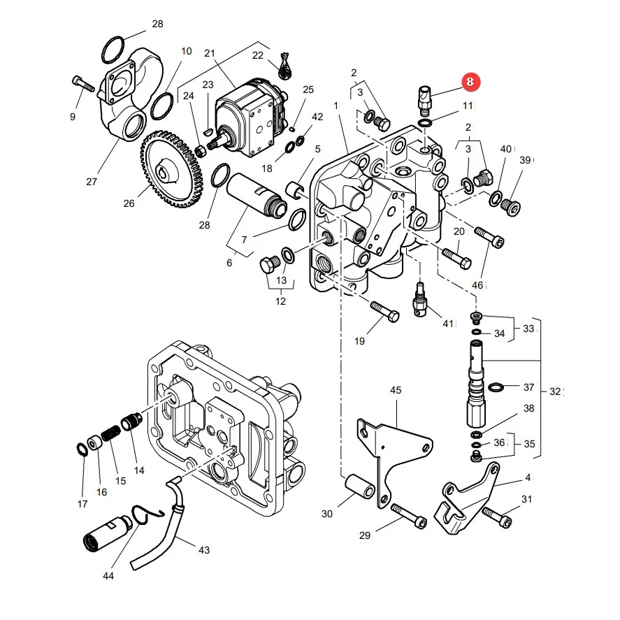 Granit - 60715020 - Oil Pressure Sensor Massey Ferguson
