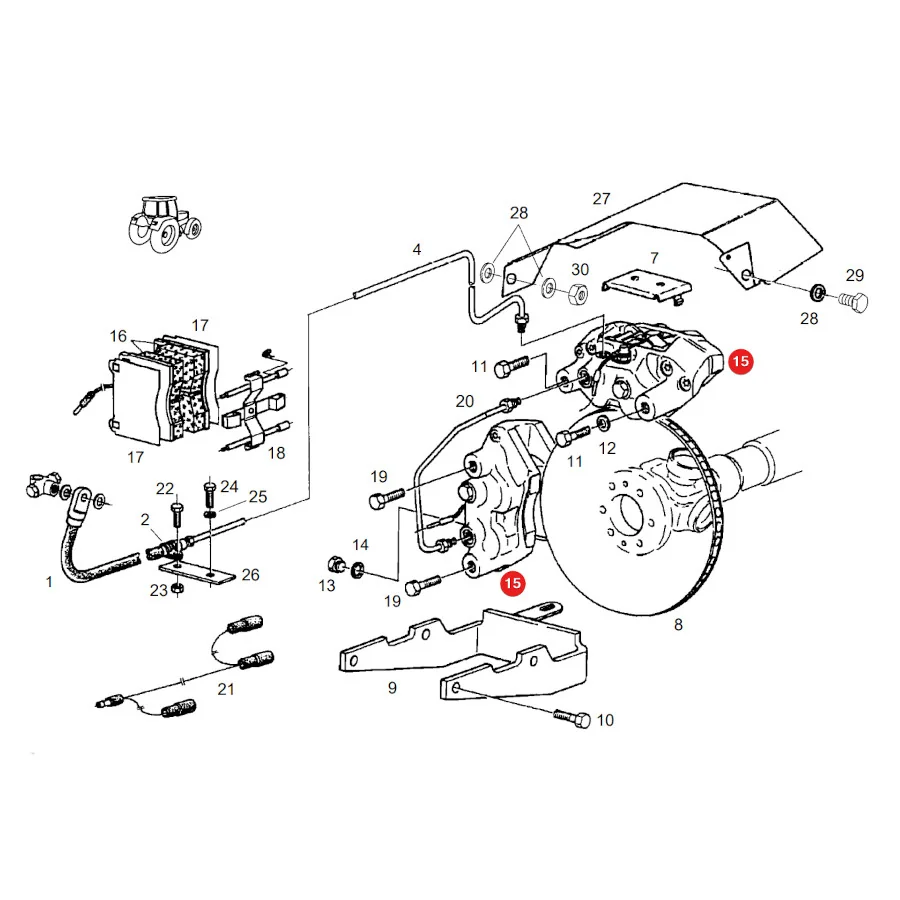 Granit - 71706058 - Fendt Brake Caliper Repair Kit
