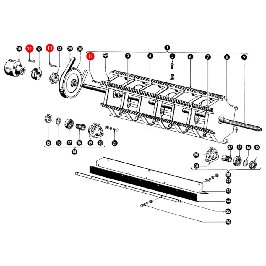 JAG - 007620-G - Wedge With Tip of Thresher Claas