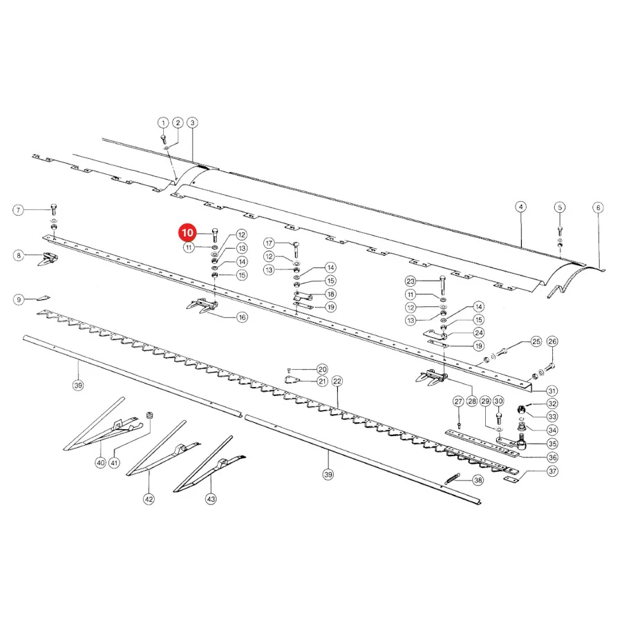 JAG - 235534.0 - Claas Bayonet Screw M10