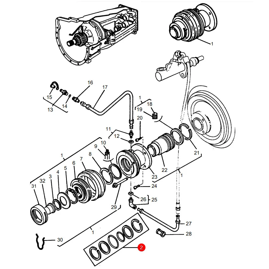 JAG - 3900007M93.01 - Clutch Repair Kit Massey Ferguson