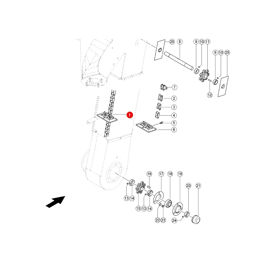 JAG - 553461.00 - Claas Elevator Chain