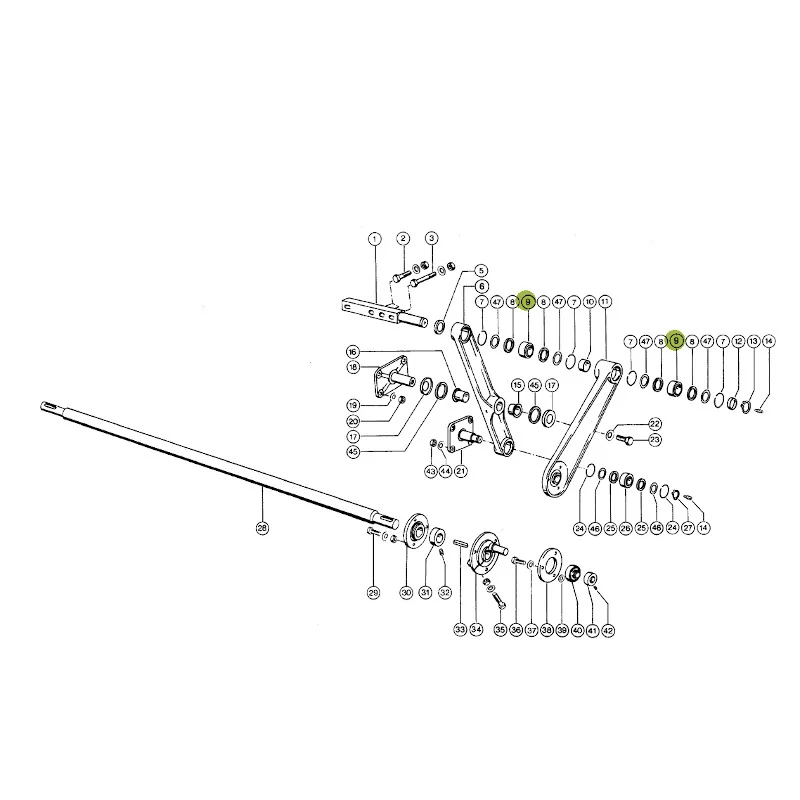 JAG - 605244.01 - Claas Wishbone Sliding Bearing