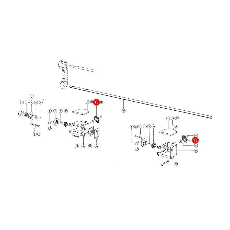 JAG - 605587.01 - Claas Discharge Gear Rack