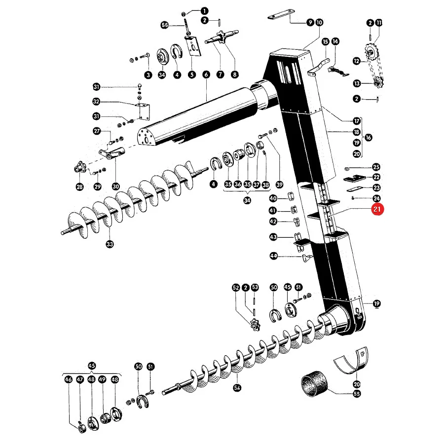JAG - 619297.01 - Claas Grain Elevator Conveyor