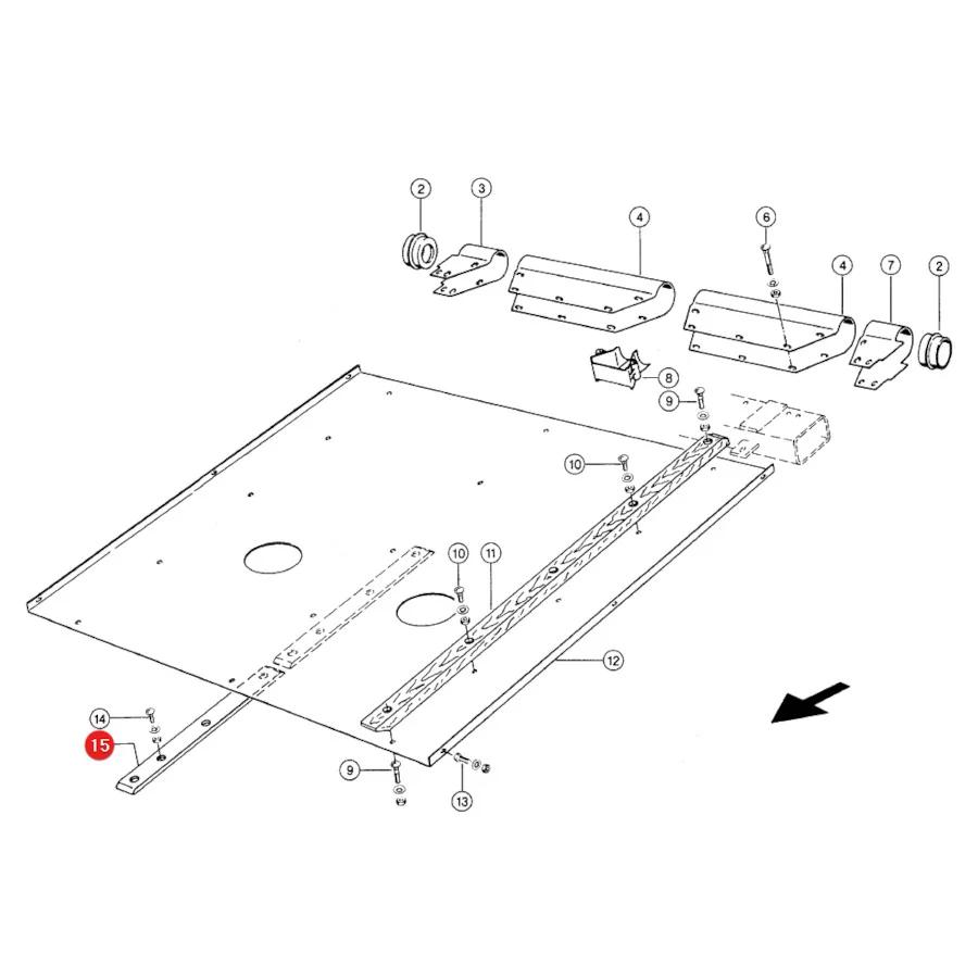 JAG - 630570.01 - Claas Inclined Feeder Slat