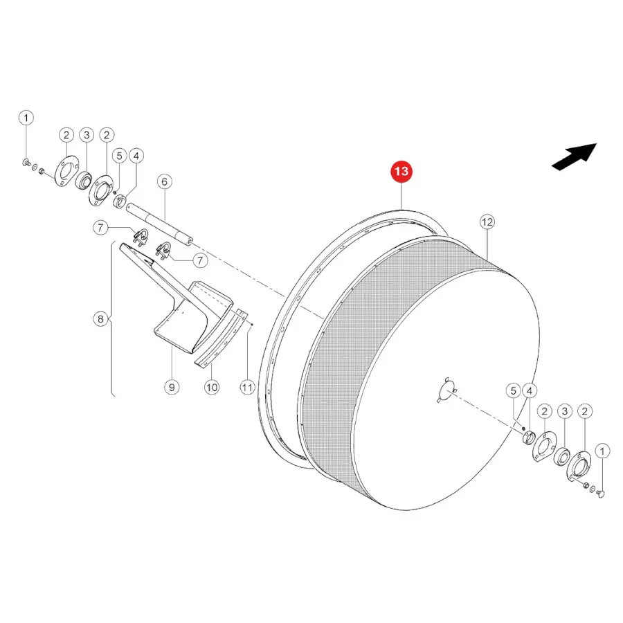 JAG - 668065.01 - Radiator Shroud Sealing Brush Claas