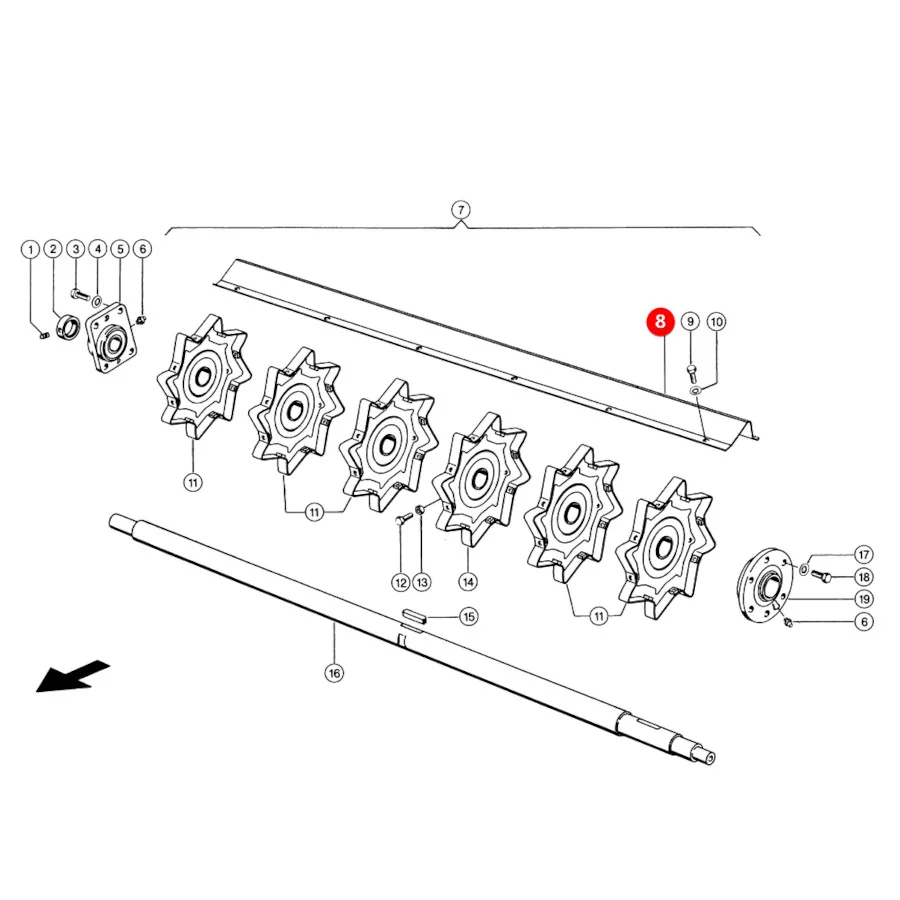 JAG - 734291.00 - MK Straw Thrower Plate Claas
