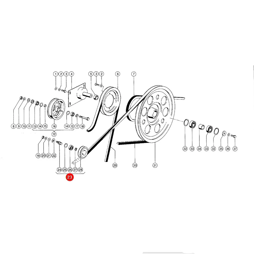 JAG - 773232.02 - Claas Complete Belt Tensioner 112 mm 0007732311