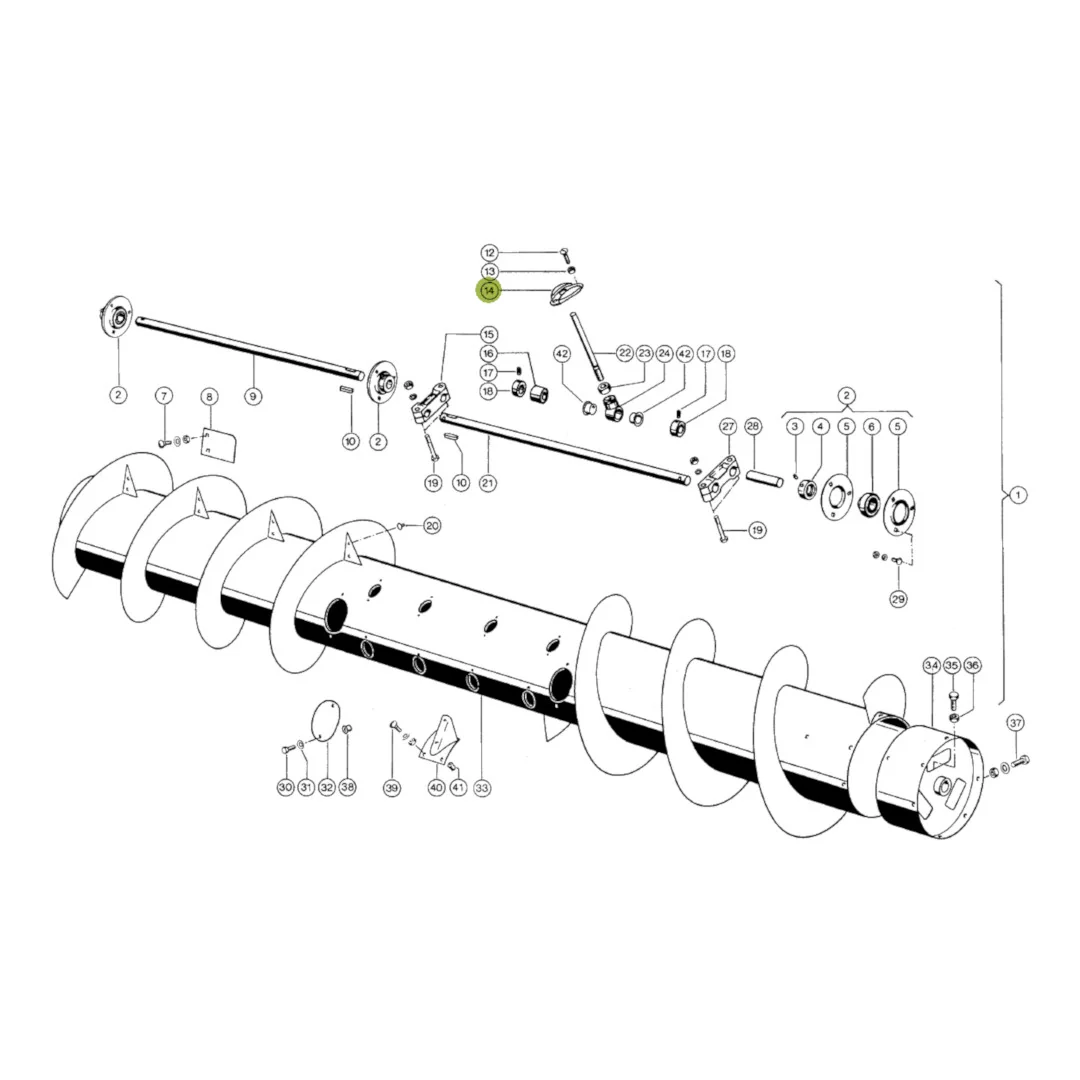 JAG - JA603754.01-10 - Claas Auger Finger Guide 777199.0 (10 Pcs.)
