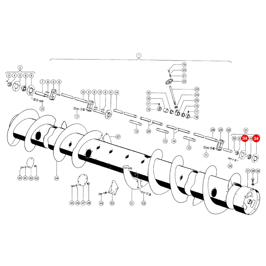 JHB - P205.33 - Bearing Housing Claas (2 Pcs.)