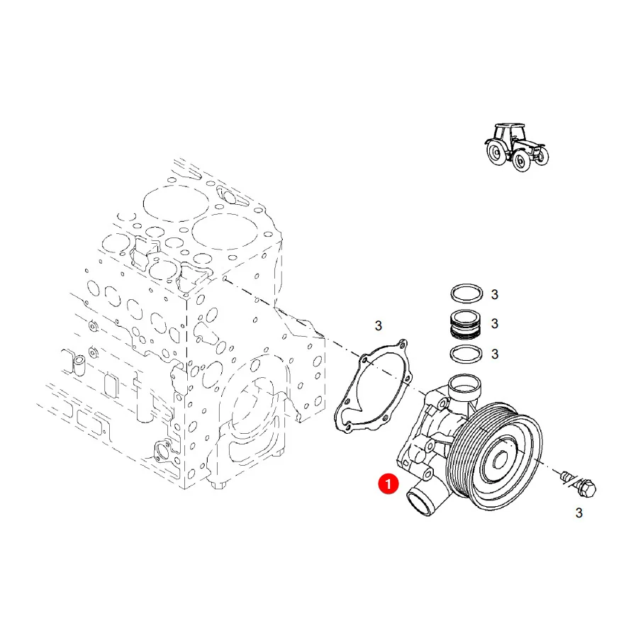 Keba - F416200610010.01 - Fendt Water Pump