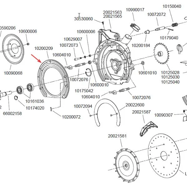 Kramp - 10200205N - Seeding Unit Seal 6203b Monosem 10200209 Replacement