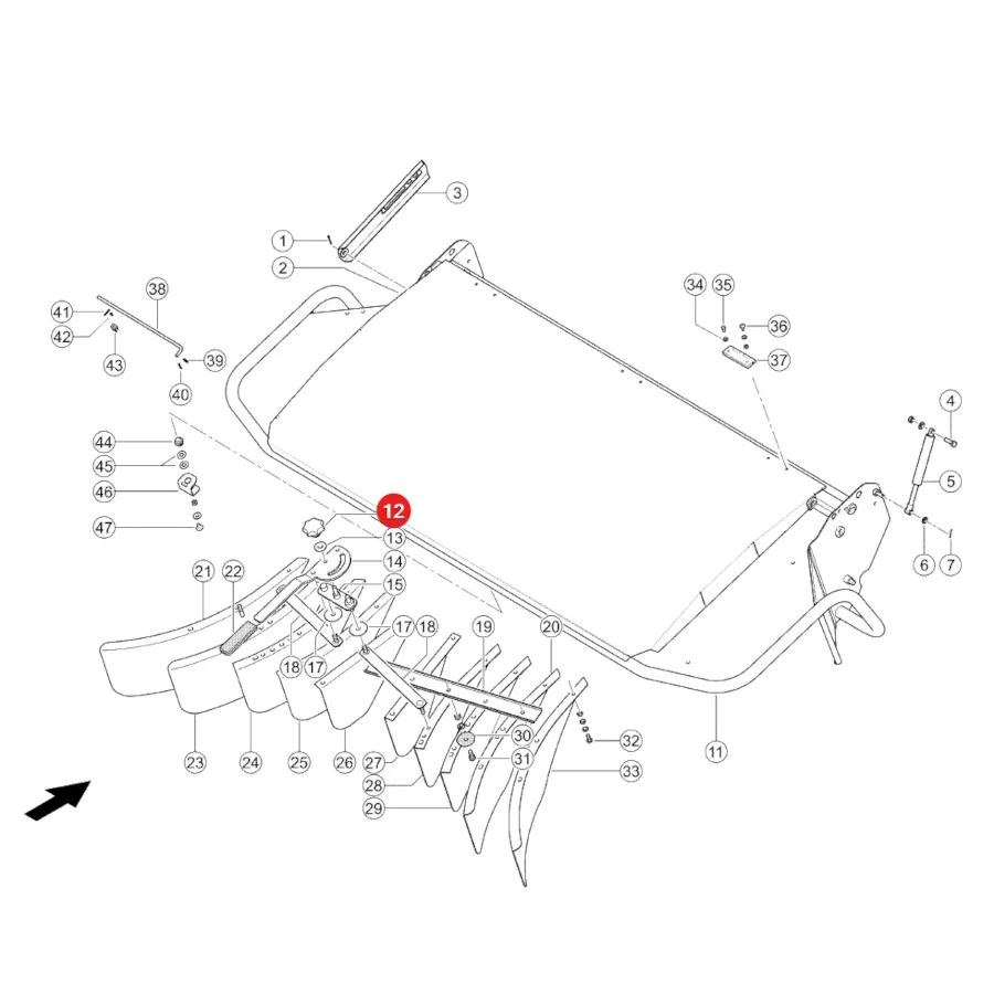 Kramp - 63361263 - Knob Claas 238056.0 Replacement