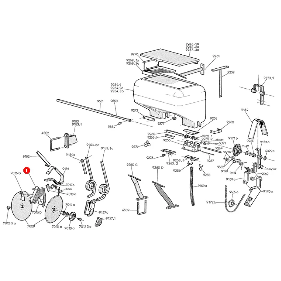 Kramp - 65101868N - Coulter Body For Monosem Fertilizer Drill