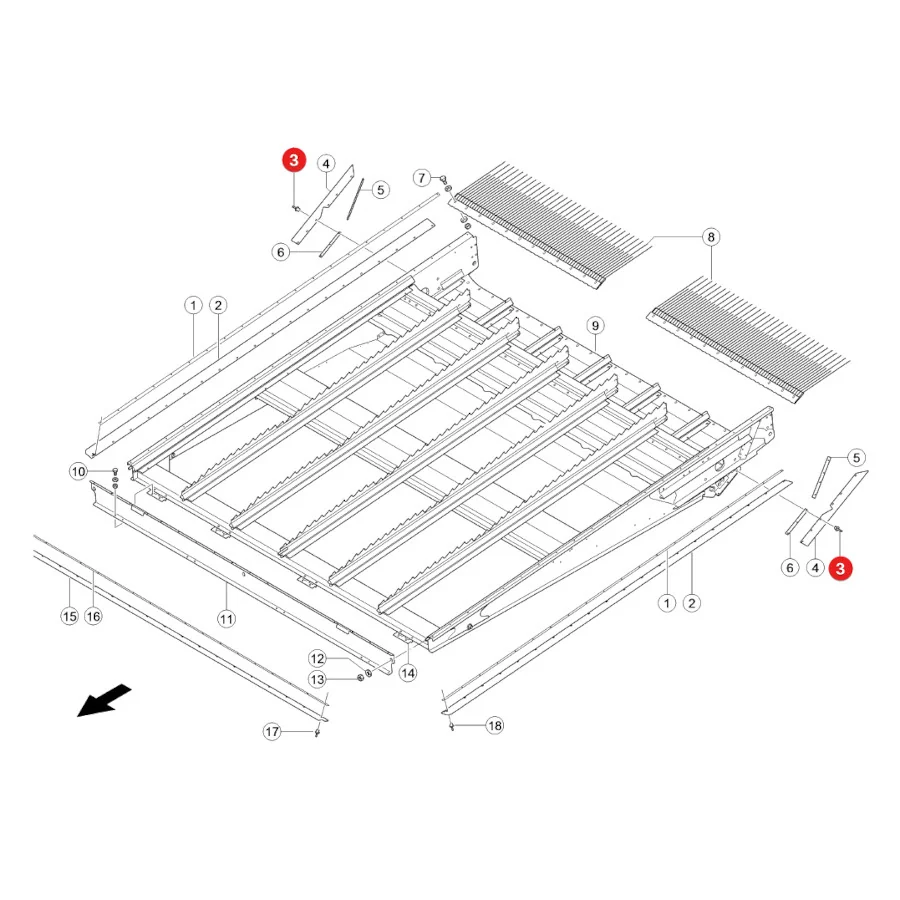 Kramp - BN516SS - Steel Rivet Claas 215238.0 Replacement