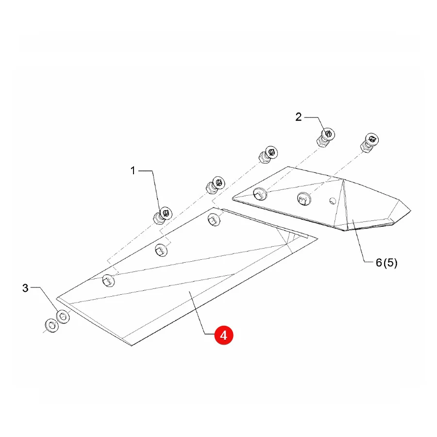 Lemken - 3352035 - Left Ploughshare SB56