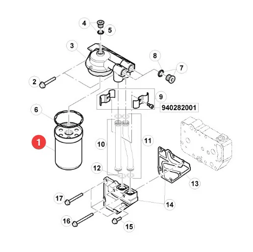 Mann Filter - W1022 - Engine Oil Filter Claas 6005028743