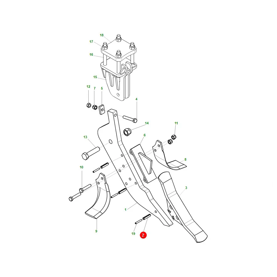 Maschio Gaspardo - F02100190R - Expansion Pin 13x50