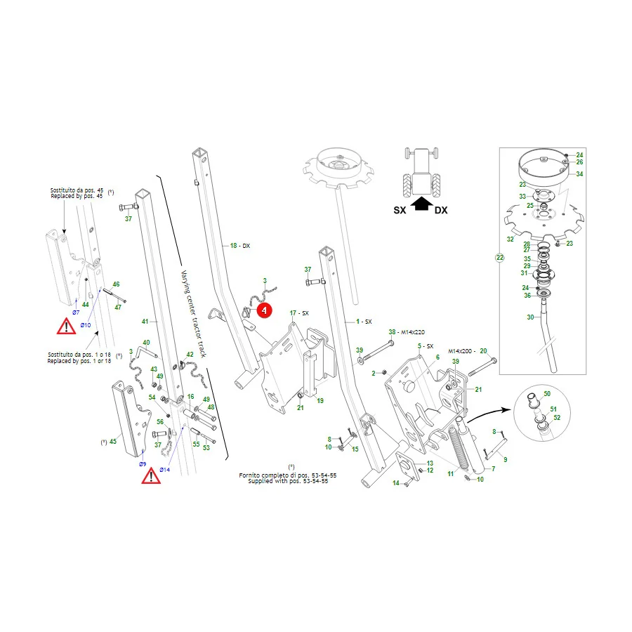 Maschio Gaspardo - F02200574R - Cotter Pin 10X45