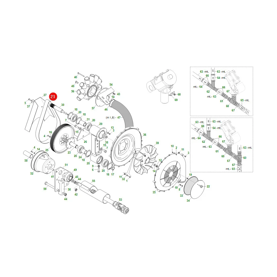 Maschio Gaspardo - F06010158R - Multi-Rib Belt 1168