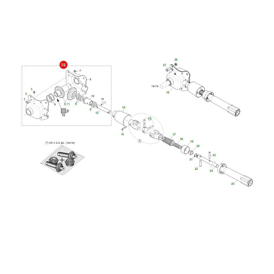 Maschio Gaspardo - G16033200R - Angle Gearbox