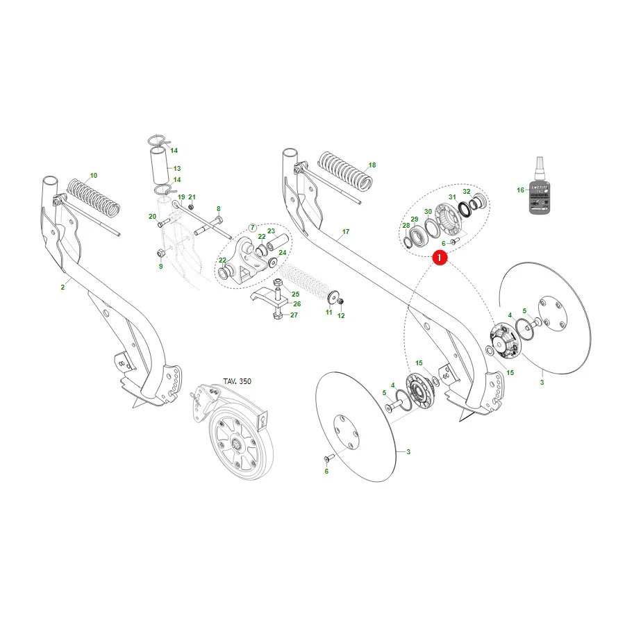Maschio Gaspardo - G16248851R - Disc Hub
