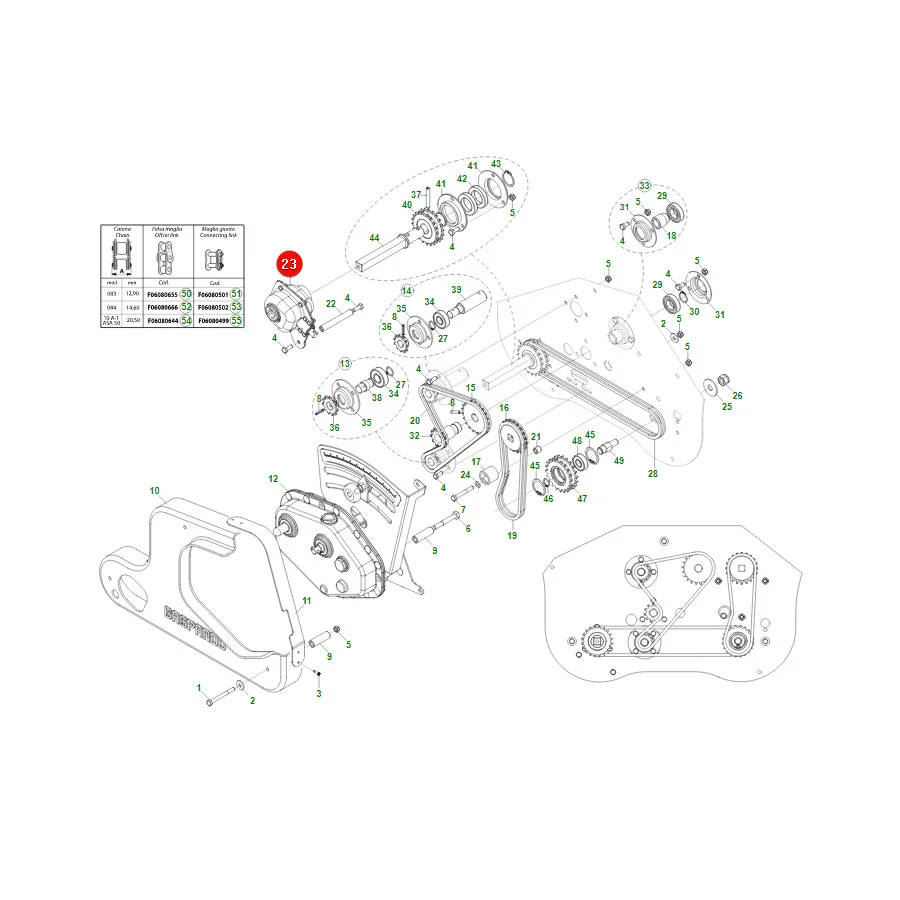 Maschio Gaspardo - G16620643R - Angle Gearbox