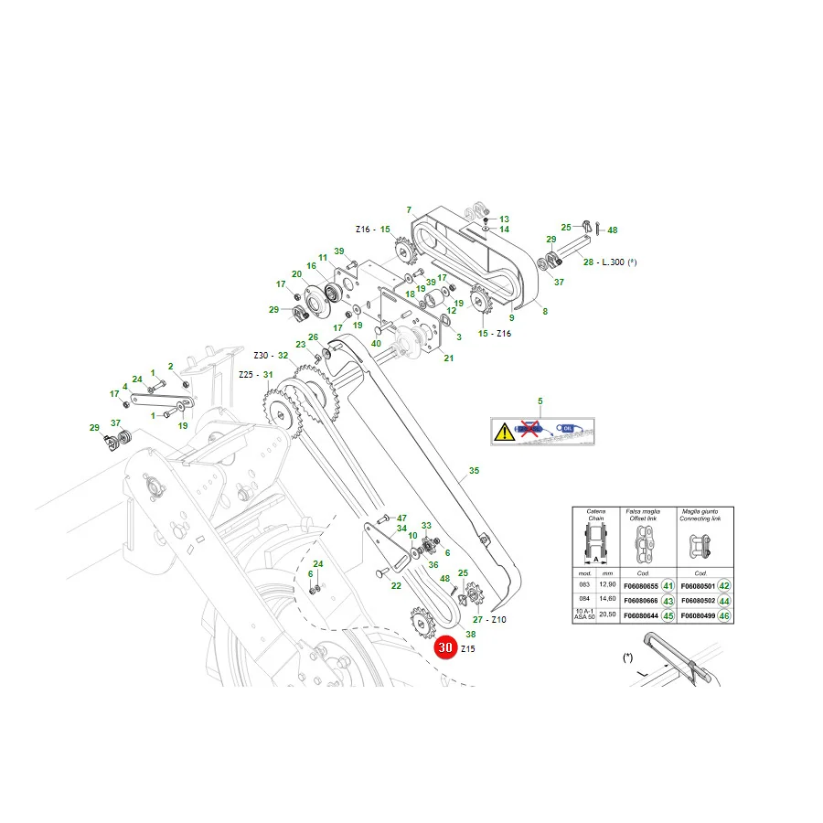Maschio Gaspardo - G16630390R - Gear Z15