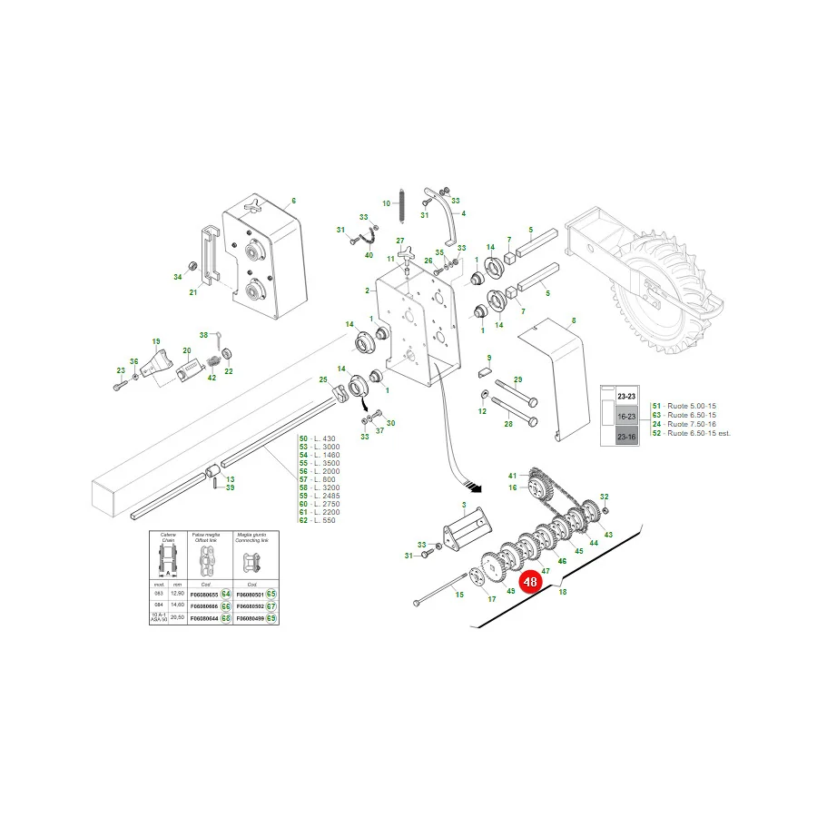 Maschio Gaspardo - G66248167R - Gear Z22