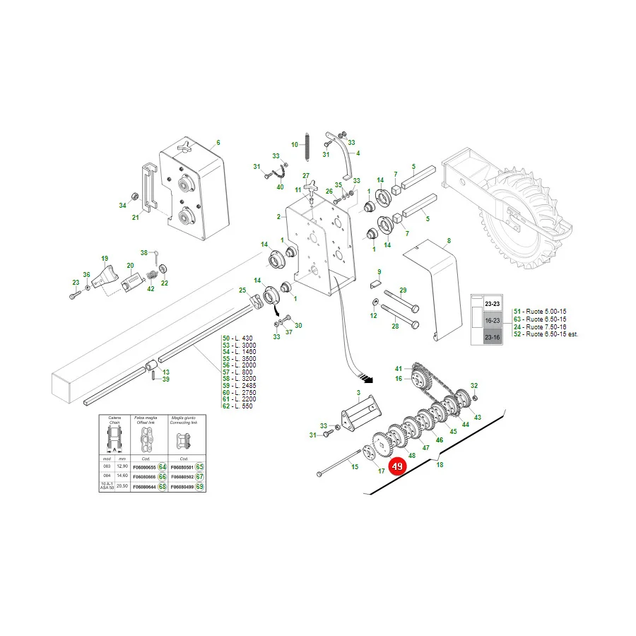 Maschio Gaspardo - G66248168R - Gear Z23