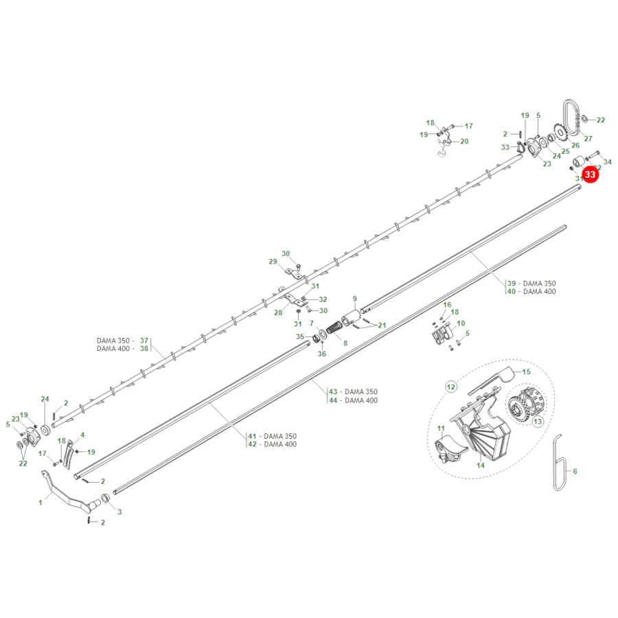 Maschio Gaspardo - G66248207R - Chain Tensioner